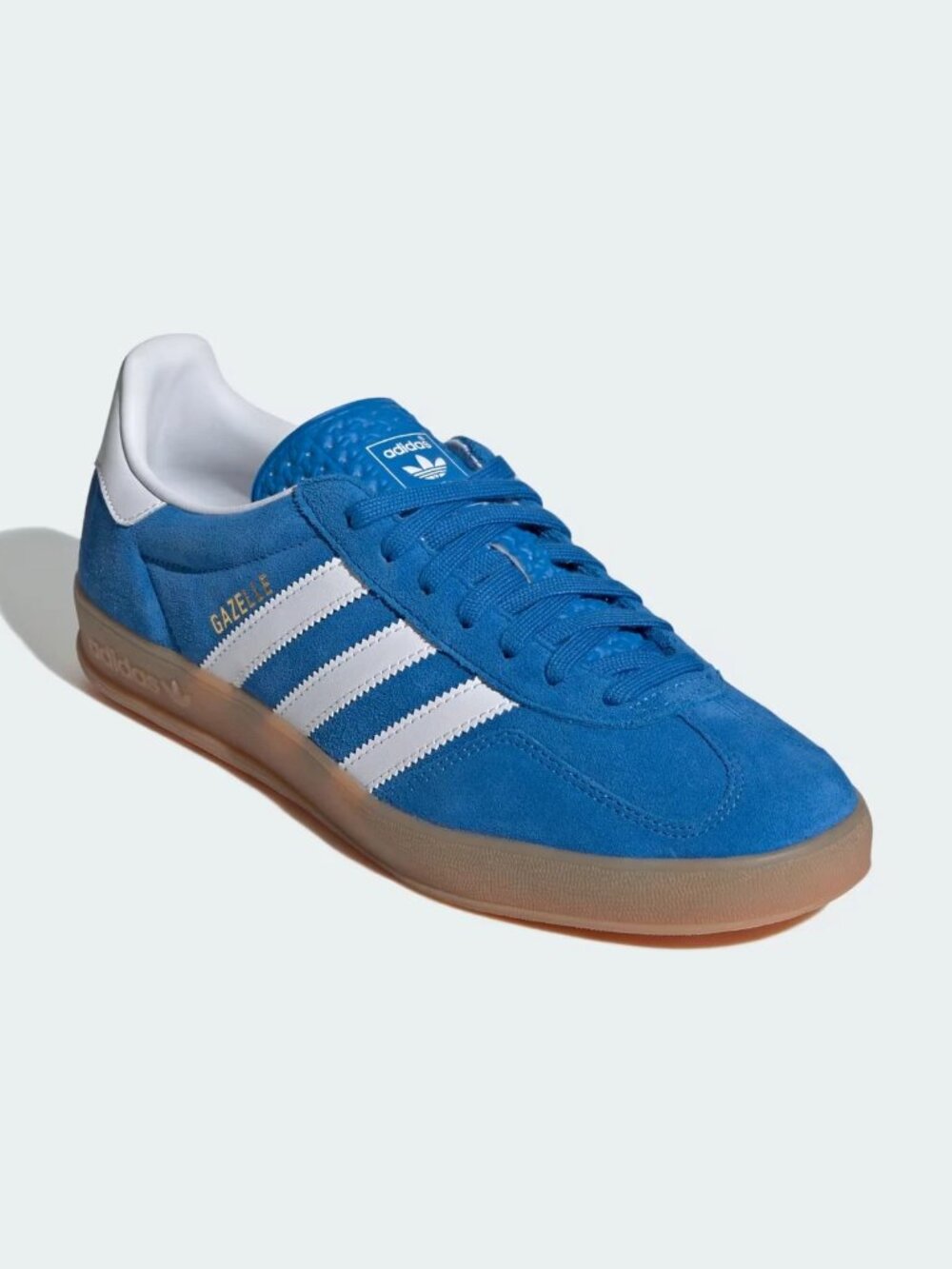 Adidas Original's Men's Blue White Gazelle Indoor Shoes Size 10 us JI2061